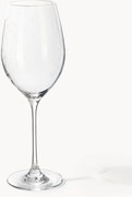 Copos de vinho tinto de cristal com motivo de inverno Estrella, conjunto de 4