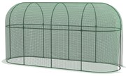 Outsunny Estufa de Jardim Estufa para Plantas Estufa de Exterior com Porta com Fecho de Correr e Estrutura de Aço 3x1x1,5 m Verde | Aosom Portugal