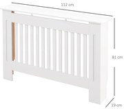 Cobertura Radiador com Desenho Moderno de MDF com Prateleira Superior