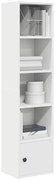vidaXL Estante 31x24x127 cm derivados de madeira branco