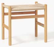 Banco artesanal com assento entrançado à mão CH53