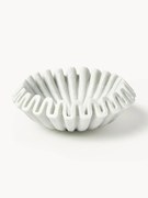 Taça decorativa em mármore artesanal Santorini, Ø 18 cm