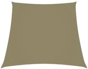 Para-sol estilo vela tecido oxford trapézio 2/4x3 m bege