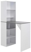 Mesa de bar com armário 115x59x200 cm branco