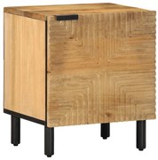 vidaXL Armário de cabeceira castanho 40x33x46 cm manga madeira maciça