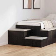 vidaXL Armário de arrumação 2 pcs Carvalho Preto 118 x 41 x 40 cm