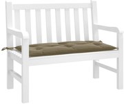 vidaXL Almofadão banco jardim 100x50x7cm mesclado tecido cinza-acas.