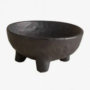 Tigela Decorativa De Cerâmica Pavarisa Preto - Sklum