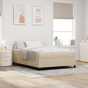 Cama Box Spring com Colchão Verde Claro Cinza 140x200 cm Tecido de Vel
