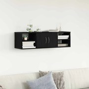 Prateleira montada na parede vidaXL Carvalho Preto 140x41x75 cm Madeira de Engenharia