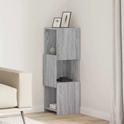 vidaXL Armário de canto Cinza Sonoma 30,5x30x95cm Madeira processada