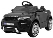 Carro elétrico para Crianças Rapid Racer 12V, Rodas de Espuma EVA Preto
