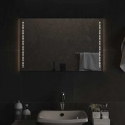 vidaXL Espelho de casa de banho com luzes LED 80x50 cm