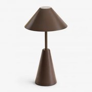 Lâmpada De Mesa Led Sem Fios Em Ferro Alexis Castanho Chocolate - Sklum