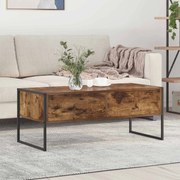 vidaXL Mesa de centro com gaveta Carvalho Fumê 100 x 46 x 40 cm