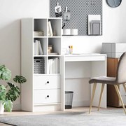 vidaXL Mesa com Armazenamento com gaveta 2 pcs Branco 70 x 40 x 76 cm