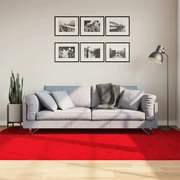 Tapete de pelo curto OVIEDO 160x230 cm vermelho