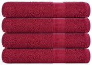 Toalhas 4 pcs 100x200 cm 360 gsm 100% algodão bordéus