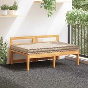 vidaXL Almofadão p/ móveis de paletes algodão 120x80x10 cm bege