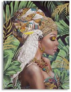 PINTURA EM TELA KLOE VERTICAL 90X3X120 CM