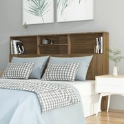 vidaXL Armário de cabeceira 160x19x103,5 cm cor carvalho castanho