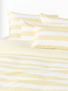 Capa de edredão reversível em algodão às riscas Lorena