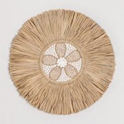 Decoração Redonda De Parede Ø50 Cm Langley Natural - Sklum
