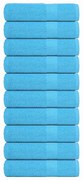 Toalhas de banho 10 pcs 100x150cm 360 gsm 100% algodão turquesa