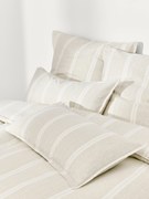 Capa de edredão em flanela às riscas Belinda