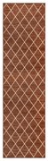 vidaXL Tapete/passadeira 80x400 cm castanho-escuro