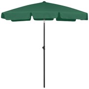 Guarda-sol de praia 180x120 cm verde