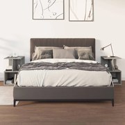 vidaXL Mesa cabeceira 2pcs 35x35x55cm derivado madeira cinzento sonoma
