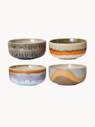 Tigelas artesanal 70's, conjunto de 4