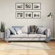 vidaXL Tapete pelo curto macio e lavável HUARTE 120x120 cm cor creme