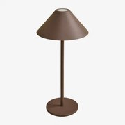 Lâmpada De Mesa Led Sem Fio Nebida Castanho Café - Sklum