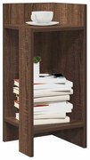vidaXL Mesas laterais 2 pcs prateleira 110x50x103 cm carvalho castanho