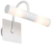 Candeeiro de parede de casa de banho clássico branco IP44 2 luzes - arco de banho Moderno