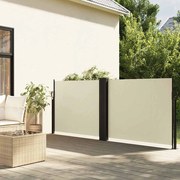 vidaXL Toldo lateral retrátil 120x1200 cm creme