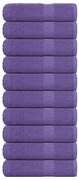 vidaXL Toalhas de banho FROGN 10 pcs 70x140 cm 360 g/m² roxo