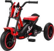 AIYAPLAY Triciclo para crianças, bicicleta de equilíbrio 3 rodas com pedal para 18 a 36 meses, para interior e exterior, vermelho | Aosom Portugal