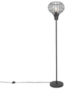 Candeeiro de pé moderno preto - Saffira