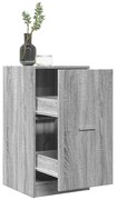 vidaXL Armário boticário 40x41x77,5 cm derivados madeira cinza sonoma