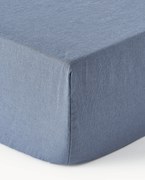 Lençol em linho lavado com elástico boxspring Airy