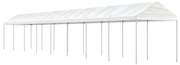 vidaXL Gazebo com telhado 17,84x2,28x2,69 m polietileno branco
