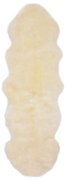 Tapete em pele de carneiro 60x180 cm branco