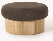 Pufe em teddy-bouclé XL com arrumação Nala