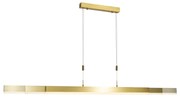 Candeeiro Pendente Ajustável Dourado 150 cm com LED - Lamba Moderno