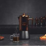 Máquina de café Italiana Moking 200 de aço inoxidável