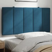 vidaXL Almofadão de cabeceira Hanko 100 cm veludo azul