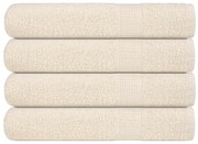 vidaXL Toalhas de sauna FROGN 4 pcs 80x200 cm 360 g/m² creme